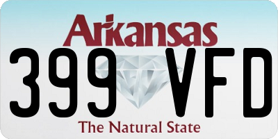 AR license plate 399VFD