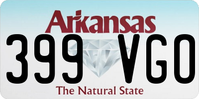 AR license plate 399VGO