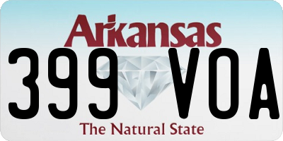 AR license plate 399VOA