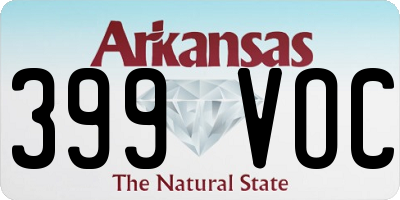 AR license plate 399VOC