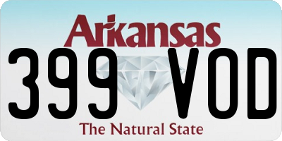 AR license plate 399VOD