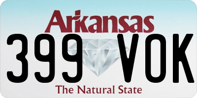 AR license plate 399VOK