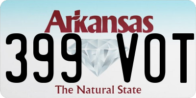 AR license plate 399VOT