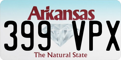AR license plate 399VPX