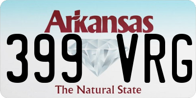 AR license plate 399VRG