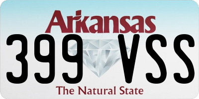 AR license plate 399VSS