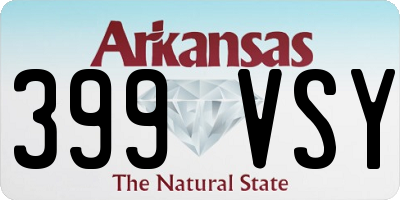 AR license plate 399VSY