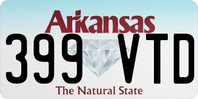 AR license plate 399VTD