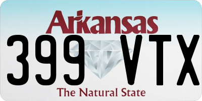 AR license plate 399VTX