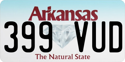 AR license plate 399VUD