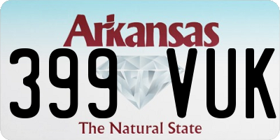 AR license plate 399VUK