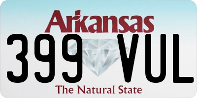 AR license plate 399VUL