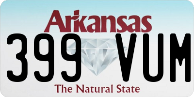 AR license plate 399VUM