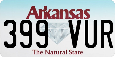 AR license plate 399VUR