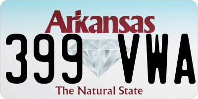 AR license plate 399VWA