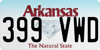 AR license plate 399VWD
