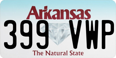 AR license plate 399VWP