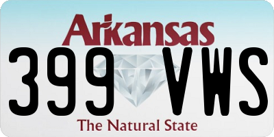 AR license plate 399VWS
