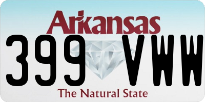 AR license plate 399VWW