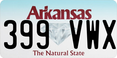 AR license plate 399VWX