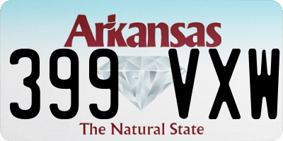 AR license plate 399VXW