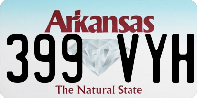 AR license plate 399VYH