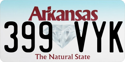 AR license plate 399VYK