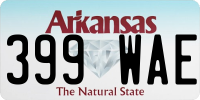 AR license plate 399WAE