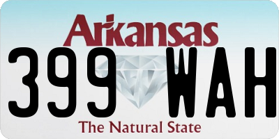 AR license plate 399WAH