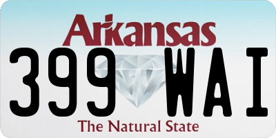 AR license plate 399WAI