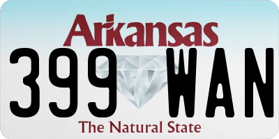 AR license plate 399WAN