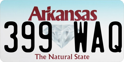 AR license plate 399WAQ