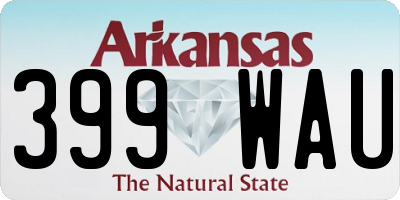 AR license plate 399WAU