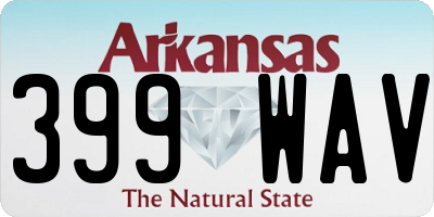 AR license plate 399WAV