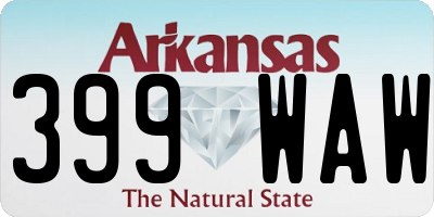 AR license plate 399WAW