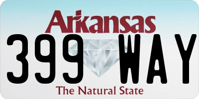 AR license plate 399WAY