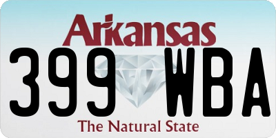 AR license plate 399WBA