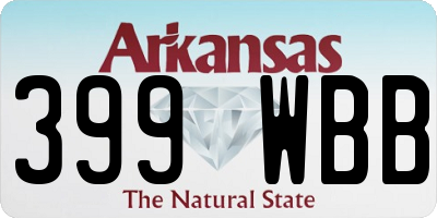 AR license plate 399WBB