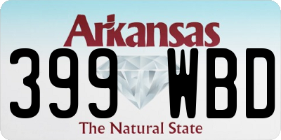 AR license plate 399WBD