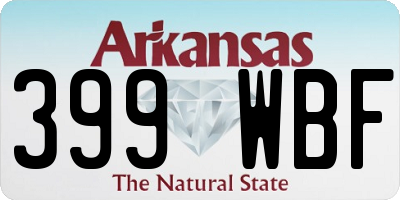 AR license plate 399WBF