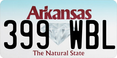 AR license plate 399WBL