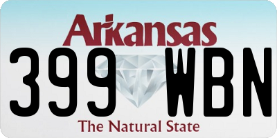 AR license plate 399WBN
