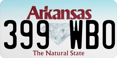 AR license plate 399WBO