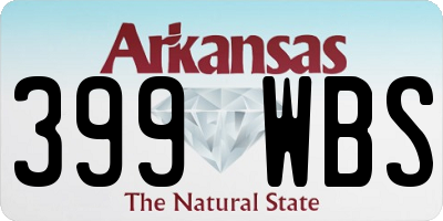 AR license plate 399WBS