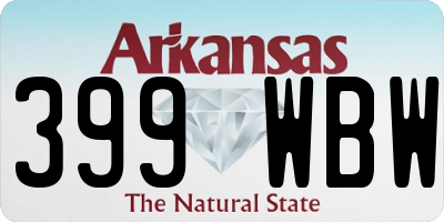 AR license plate 399WBW