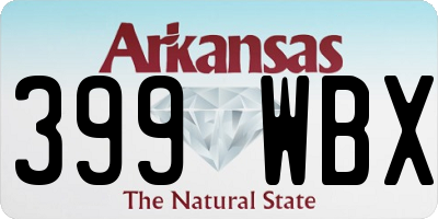 AR license plate 399WBX