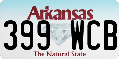 AR license plate 399WCB