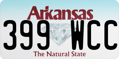 AR license plate 399WCC