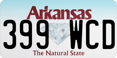 AR license plate 399WCD