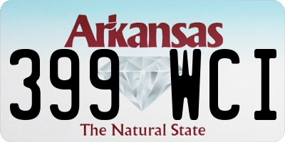 AR license plate 399WCI